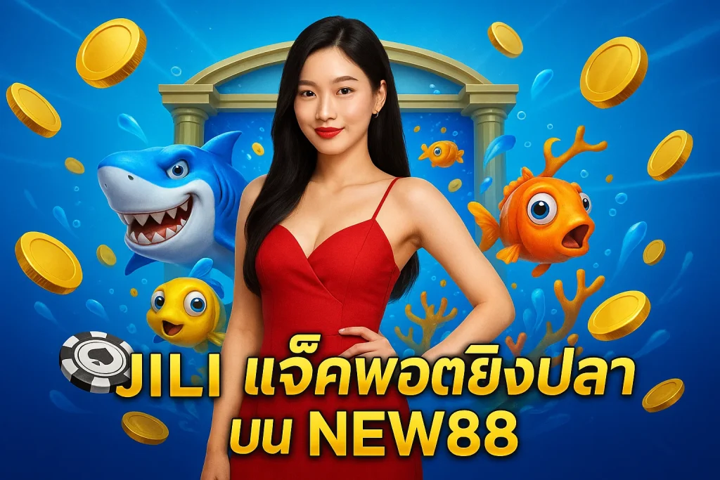 JILI แจ็คพอต ยิงปลา บน NEW88: สีสันจัดจ้าน แจ็คพอตใหญ่ และจังหวะเกมสุดเร้าใจ