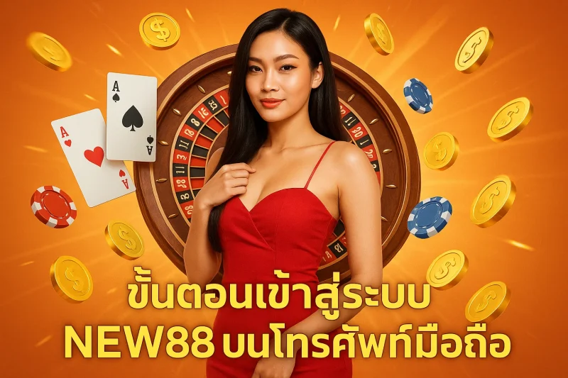 ขั้นตอนเข้าสู่ระบบ NEW88 บนโทรศัพท์มือถือ