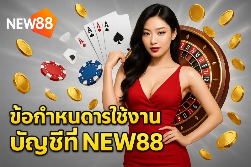 ข้อกำหนดการใช้งานบัญชีที่ NEW88