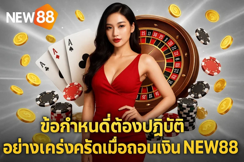 ข้อกำหนดที่ต้องปฏิบัติอย่างเคร่งครัดเมื่อถอนเงิน NEW88