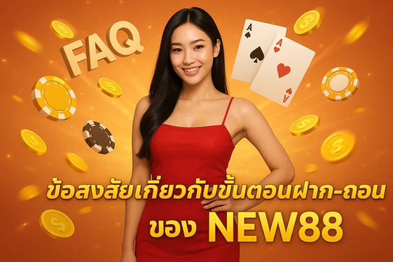 ข้อสงสัยเกี่ยวกับขั้นตอนฝาก–ถอนของ New88