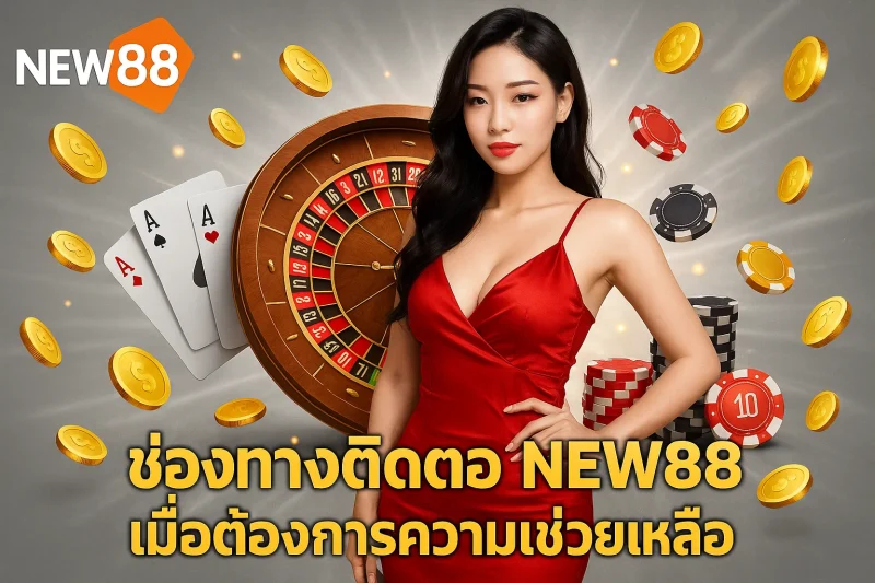 ช่องทางติดต่อ NEW88 เมื่อต้องการความช่วยเหลือ