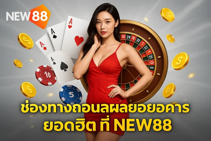 ช่องทางถอนผ่านธนาคารยอดฮิตที่ NEW88