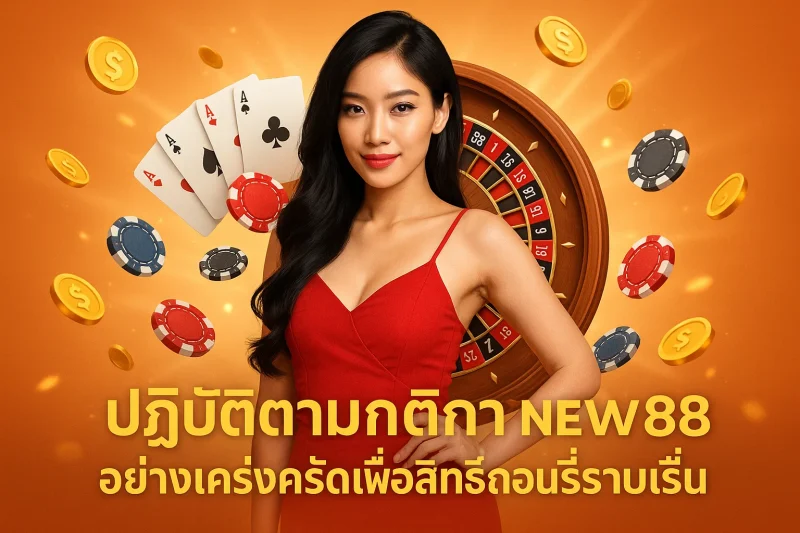 ปฏิบัติตามกติกาของ New88 อย่างเคร่งครัดเพื่อสิทธิ์ถอนที่ราบรื่น