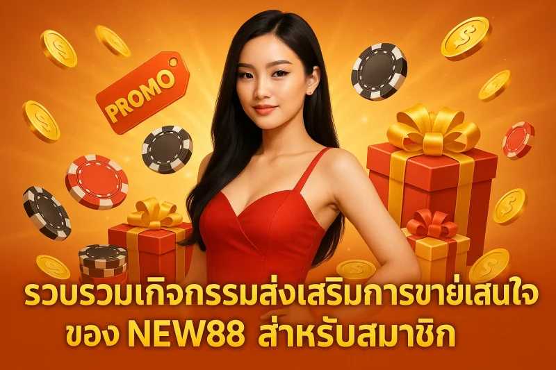 รวบรวมกิจกรรมส่งเสริมการขายที่น่าสนใจของ NEW88 สำหรับสมาชิก