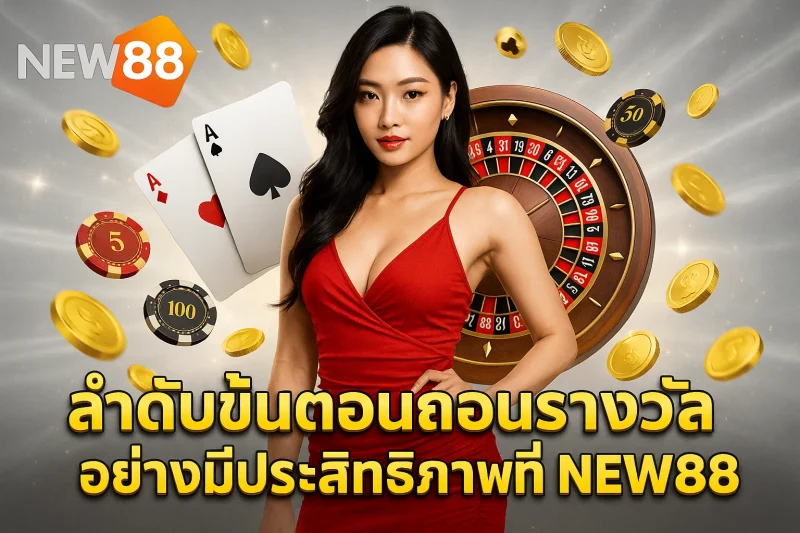 ลำดับขั้นตอนถอนรางวัลอย่างมีประสิทธิภาพที่ NEW88