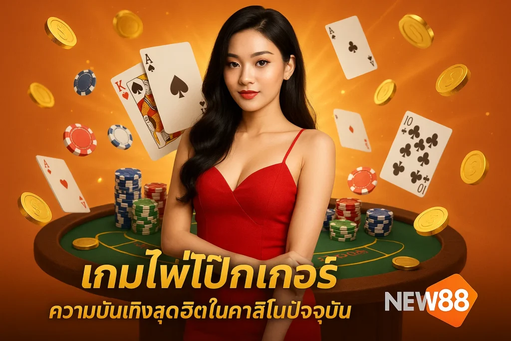 เกมไพ่โป๊กเกอร์ – ความบันเทิงสุดฮิตในคาสิโนปัจจุบัน NEW88