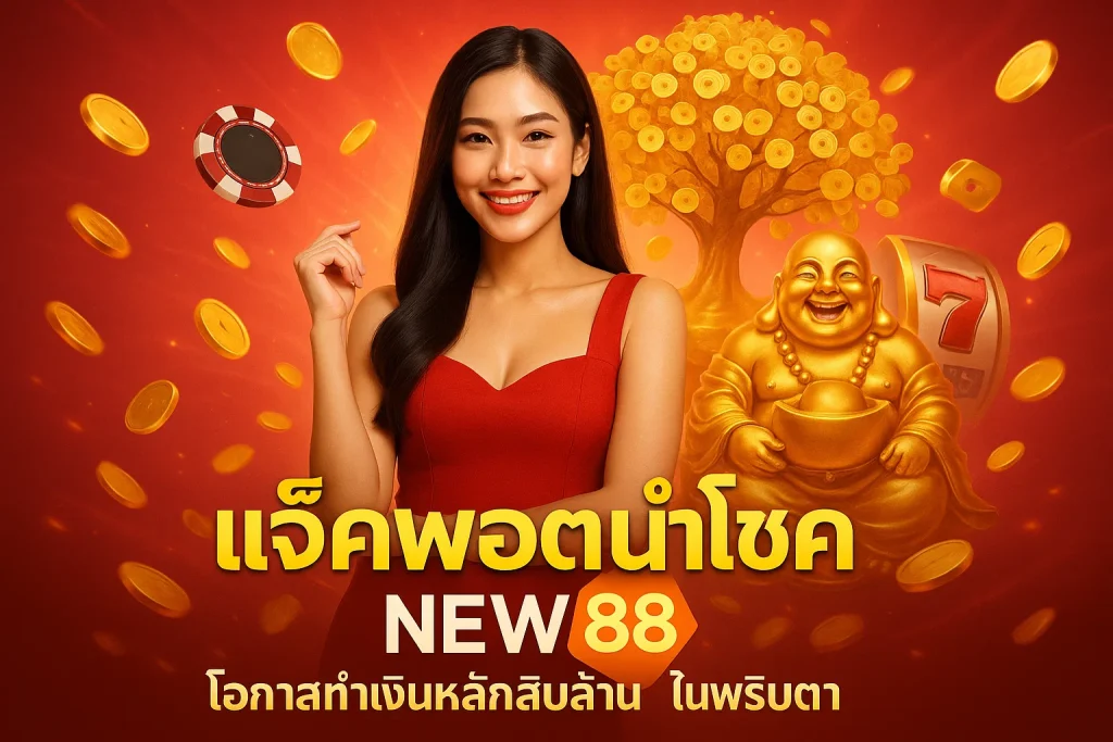 แจ็คพอตนำโชค New88 | โอกาสทำเงิน “หลักสิบล้าน” ในพริบตา