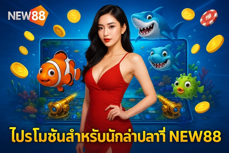 โปรโมชันสำหรับนักล่าปลาที่ NEW88